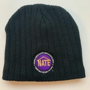 Black Beanie with NATE Logo